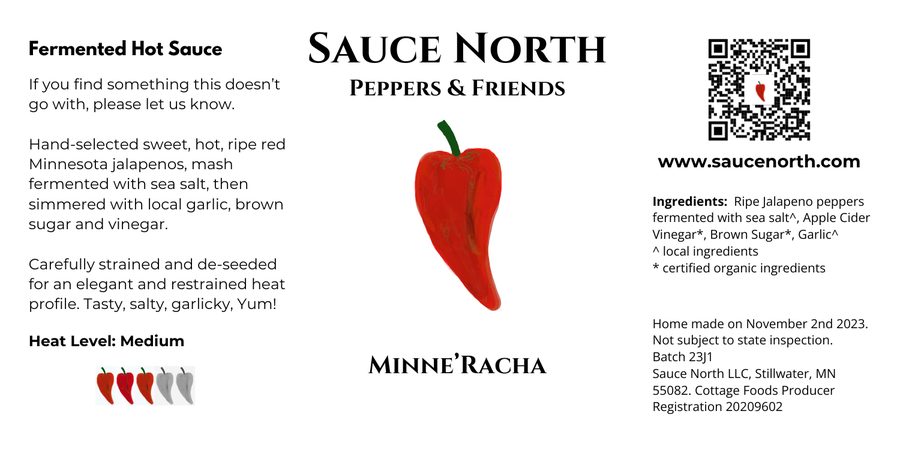 Minne'racha jalapeño sriracha-style sauce